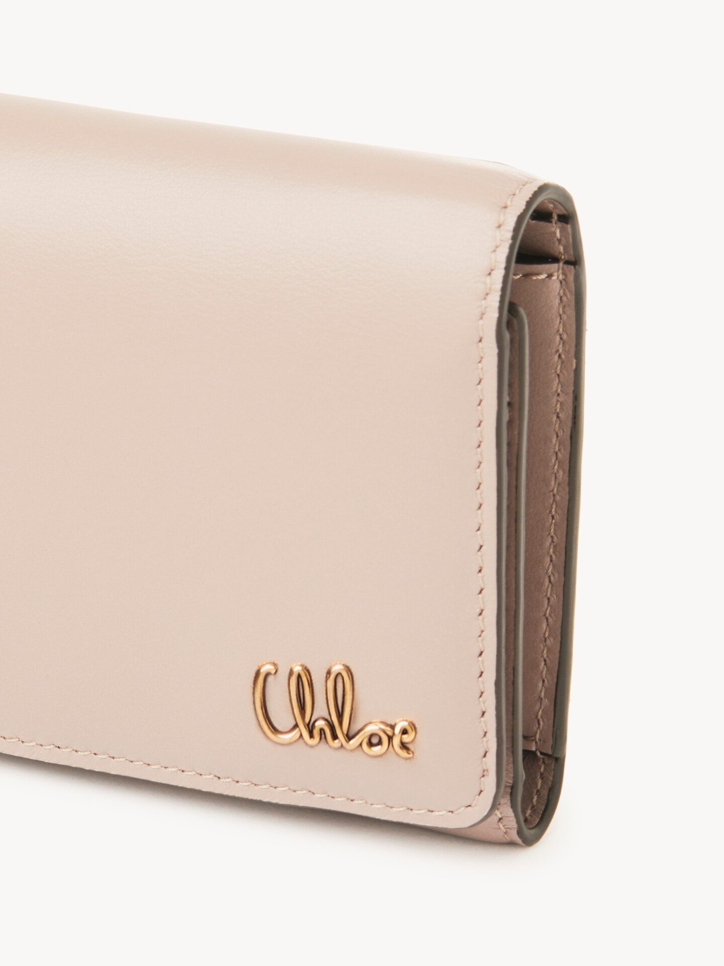 Small Chloé Iconic tri-fold with coin pocket in shiny leather - 6