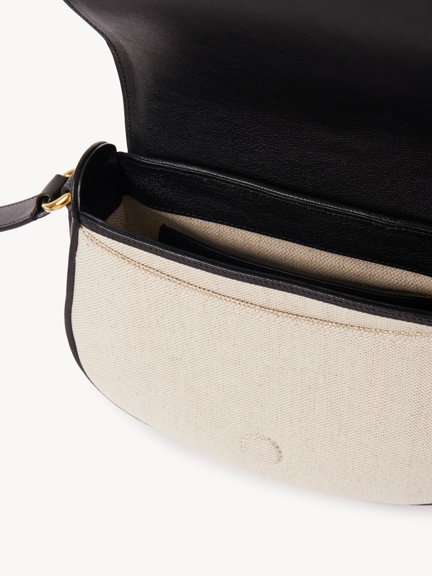 Horse Medal saddle bag in canvas & grained leather - 7