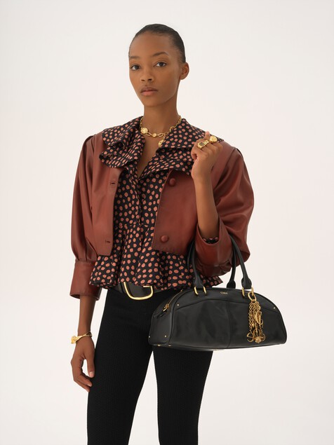 Chlo&eacute; bowling bag in soft leather