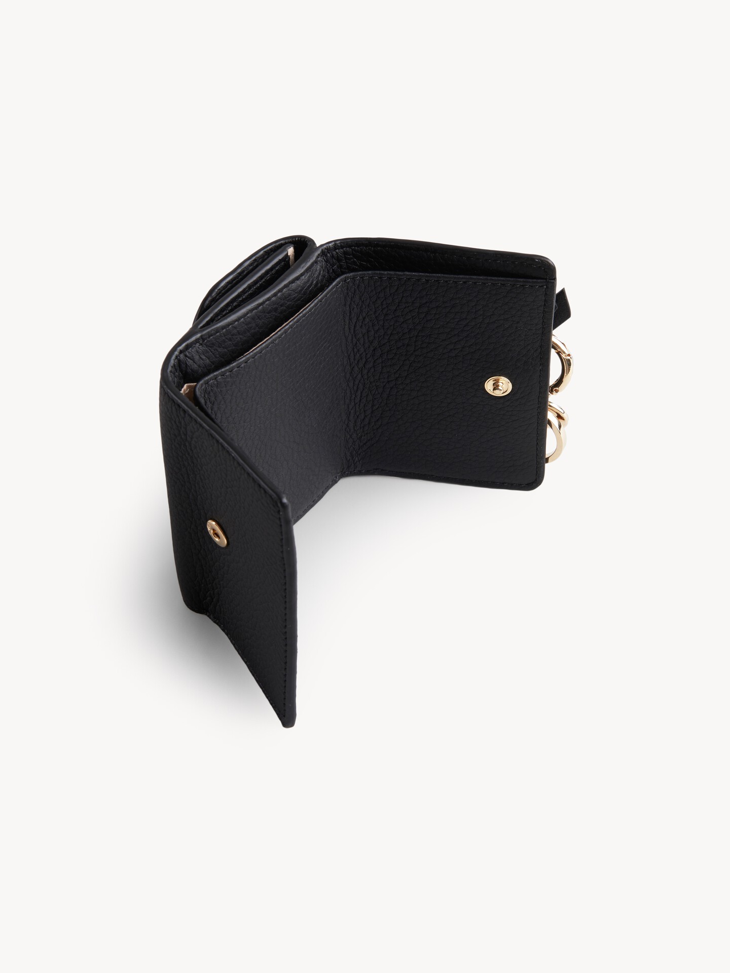 Mini Alphabet tri-fold in grained leather - 5