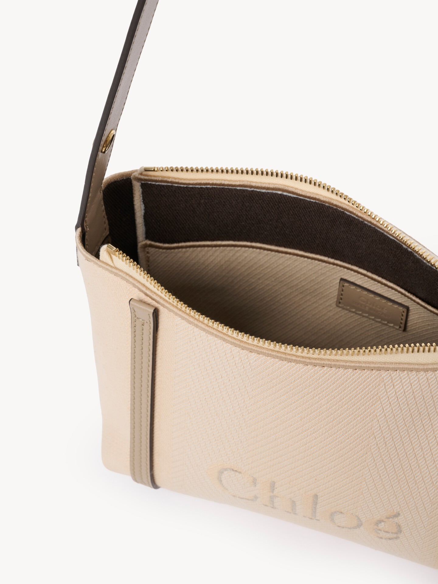 Chlo&eacute; Carry shoulder bag in canvas - 10