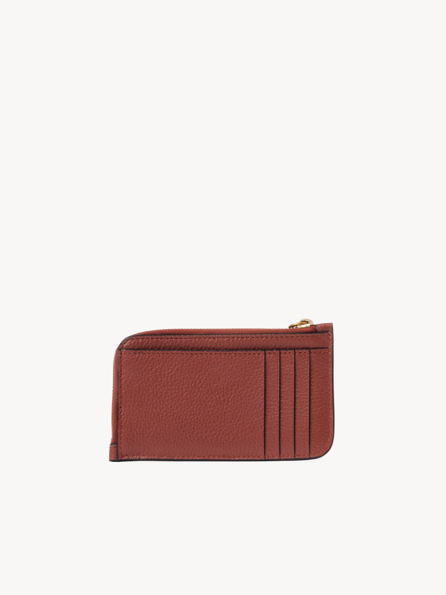 Alphabet wallet in grained leather - 4