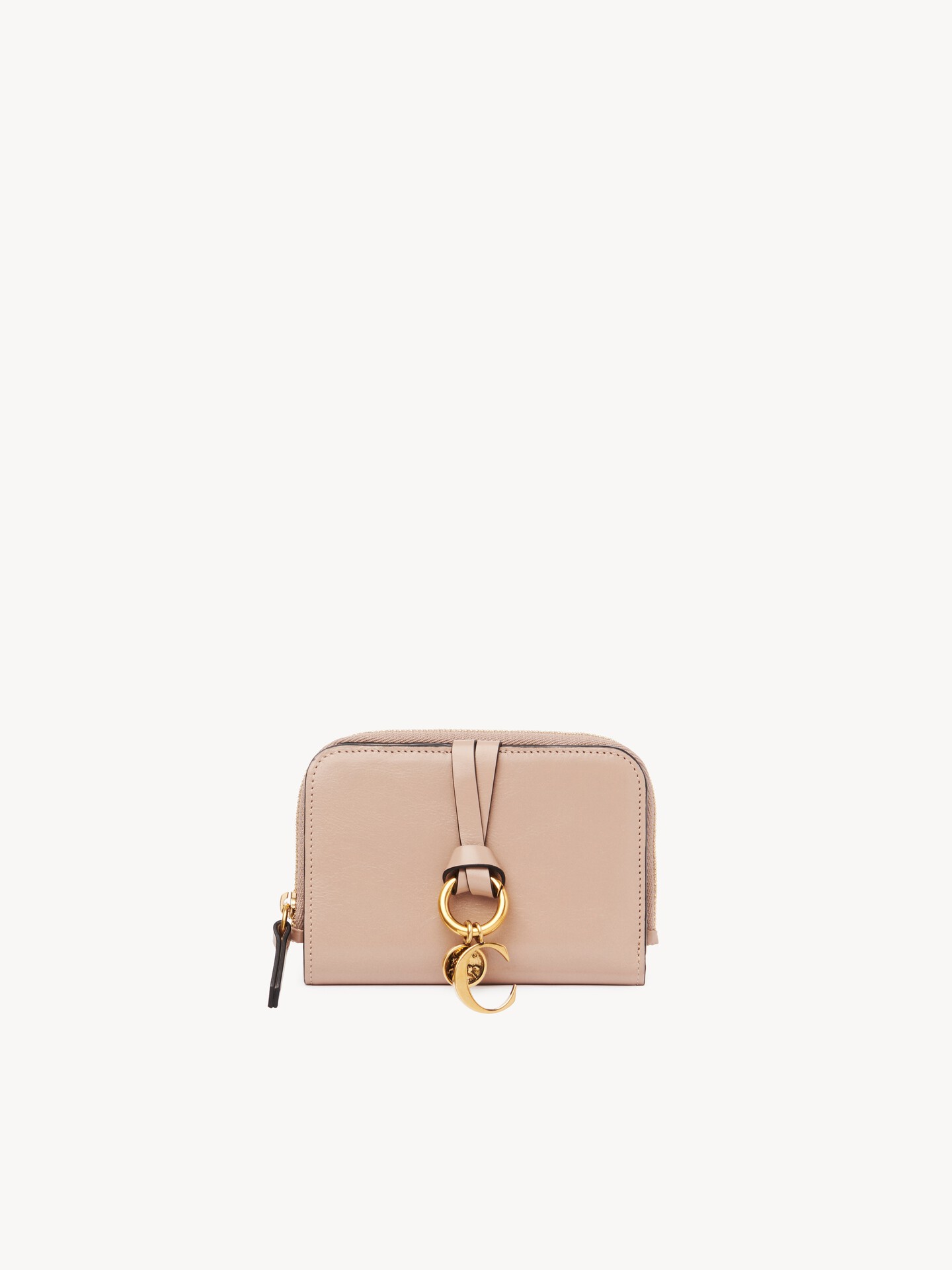 Alphabet bifold wallet in shiny leather - 1