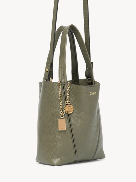 Small Chlo&eacute; Spin tote bag in grained leather