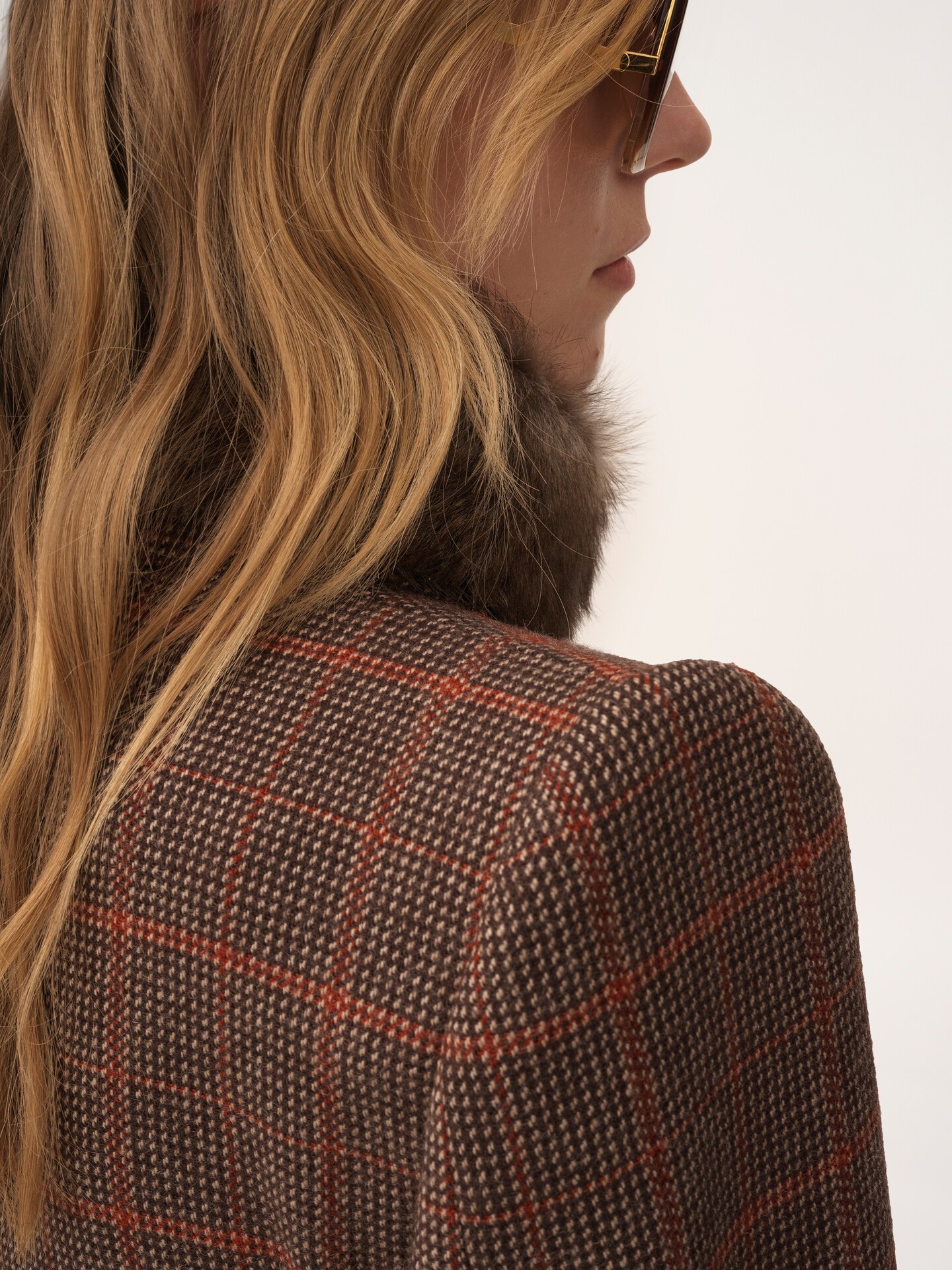 Tailored jacket in check wool - 6