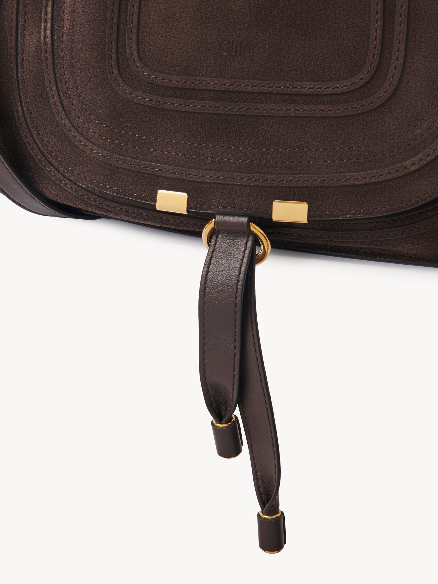 Small Marcie bag in suede leather - 9