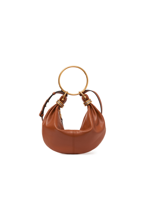 Small Bracelet Hobo bag in grained leather