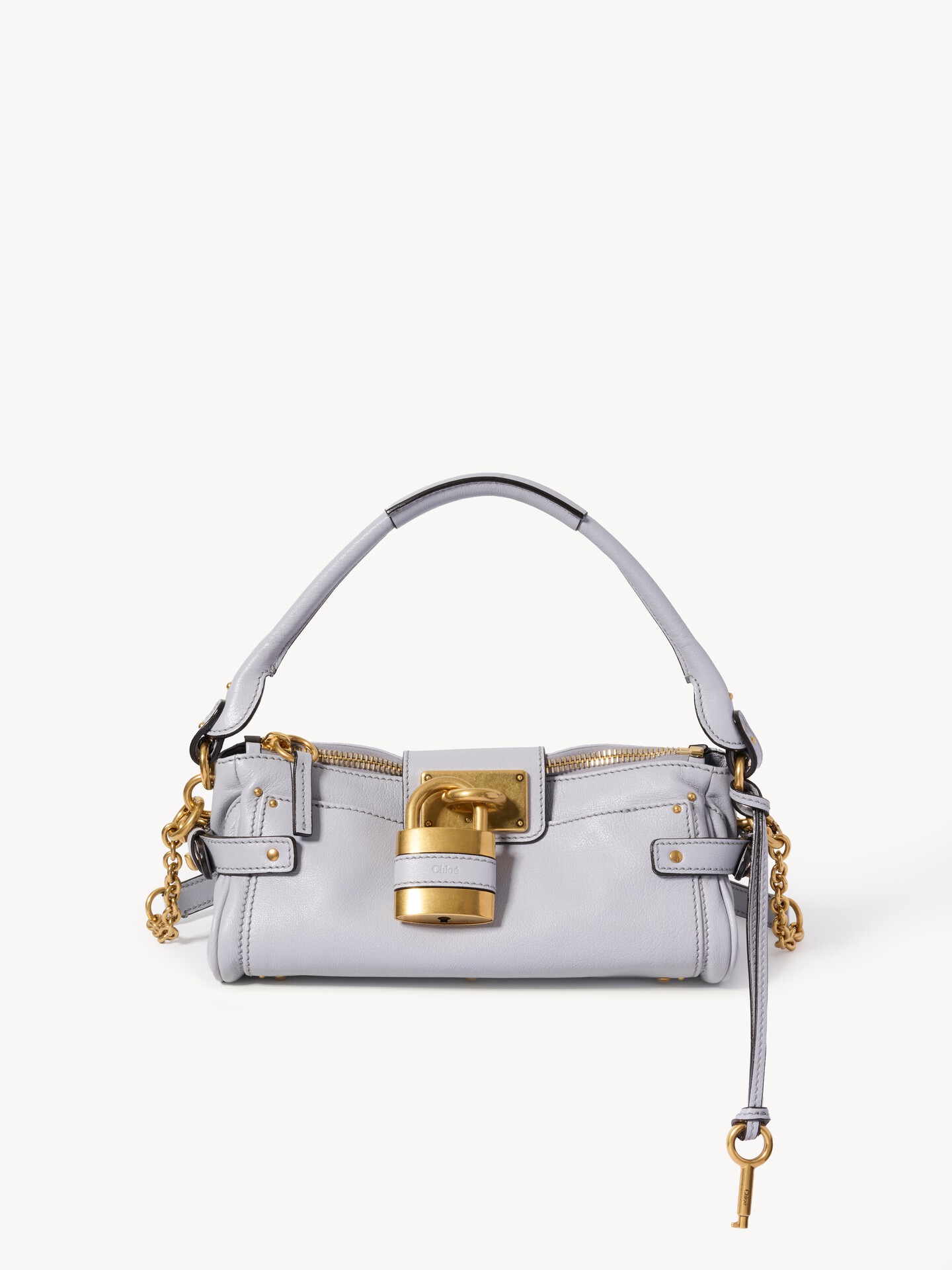Small Paddington bag with strap in grained leather - 1
