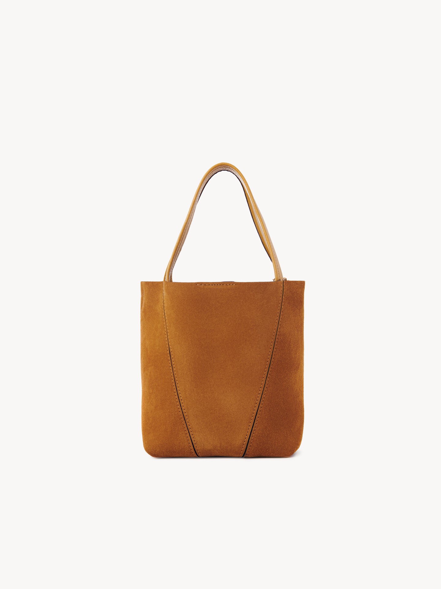 Small Chlo&eacute; Spin tote bag in suede leather - 5