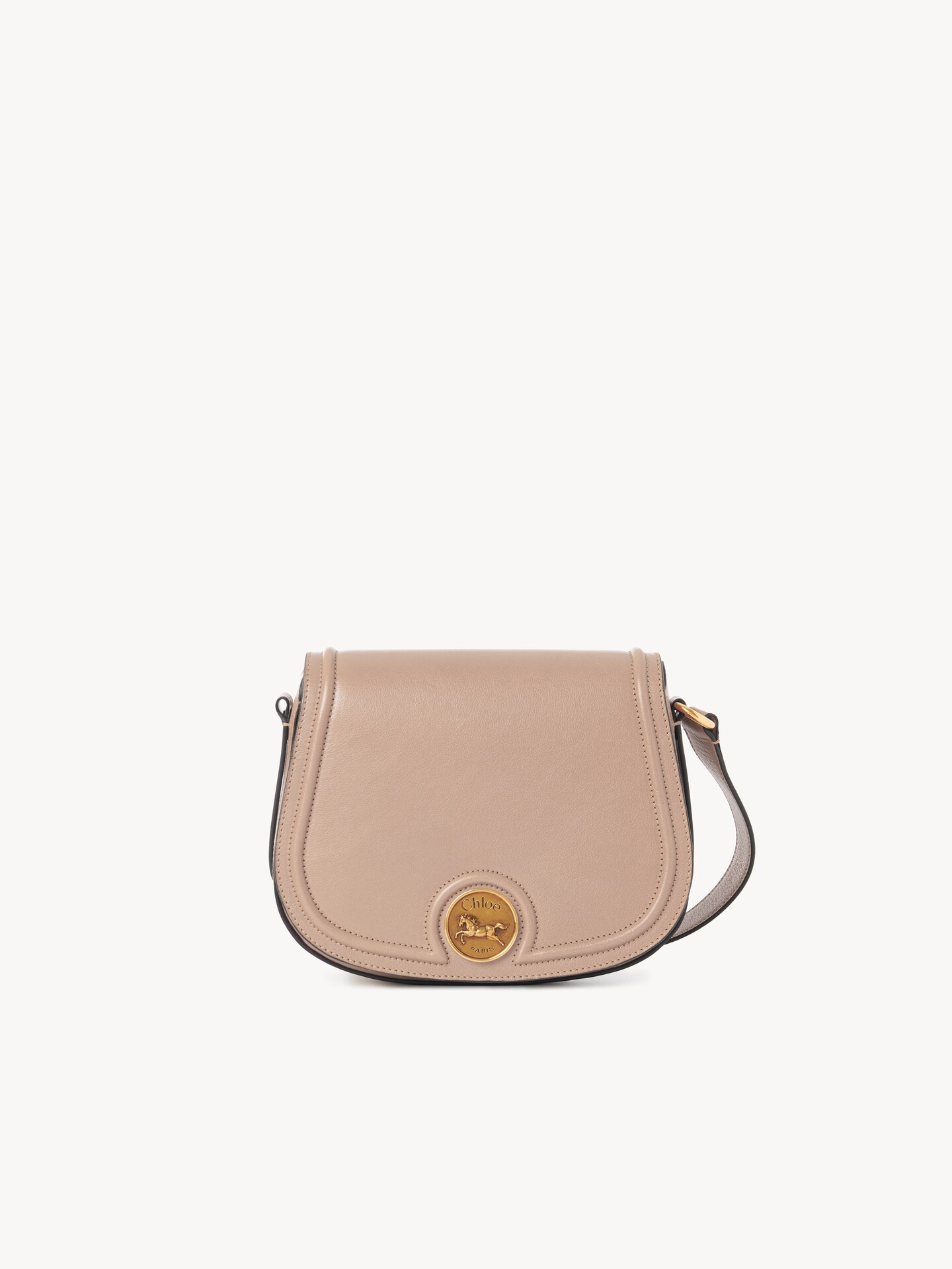 Horse Medal saddle bag in grained leather - 1