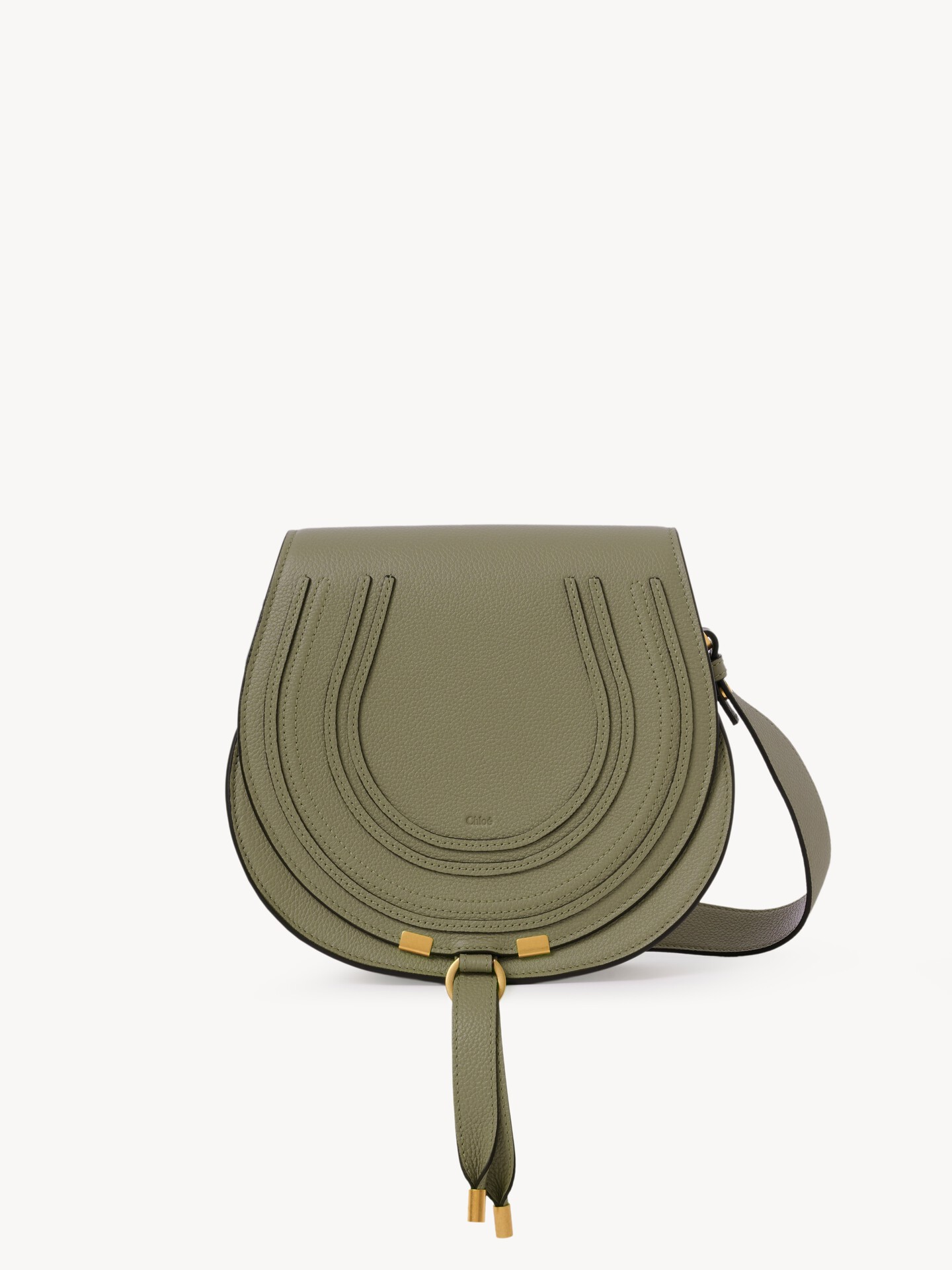 Marcie saddle bag in grained leather - 2