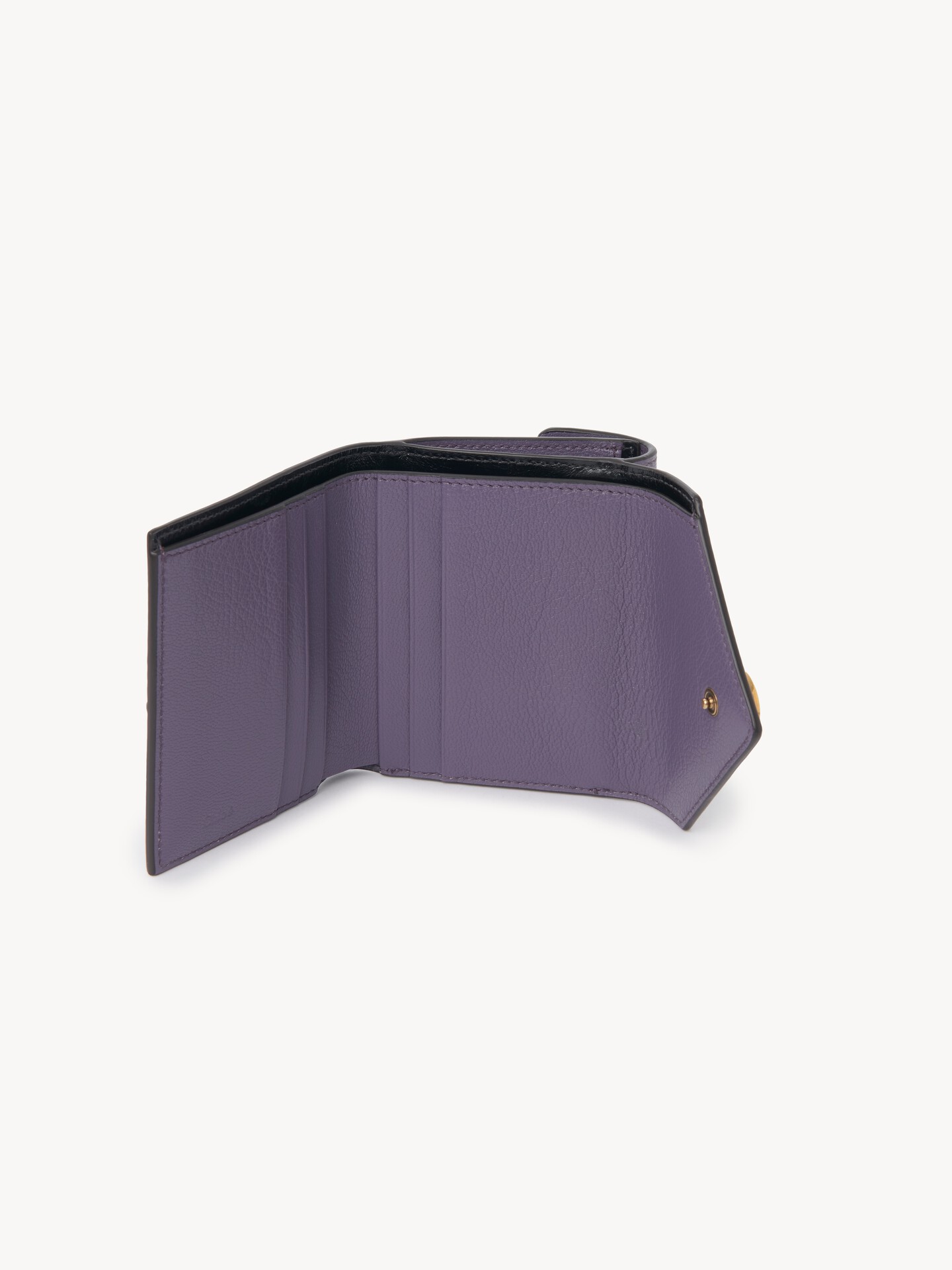Small Envelope tri-fold wallet in grained leather - 5