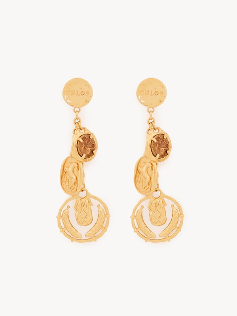 The Chlo&eacute; Medals earrings