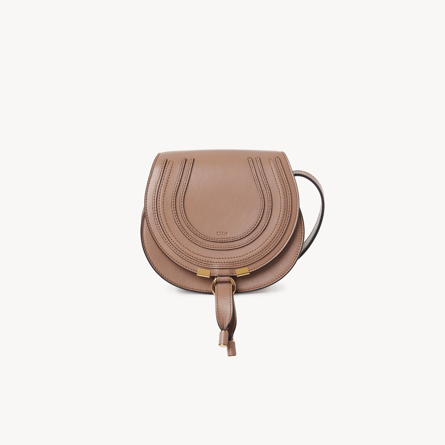 Small Marcie saddle bag in shiny leather - 9