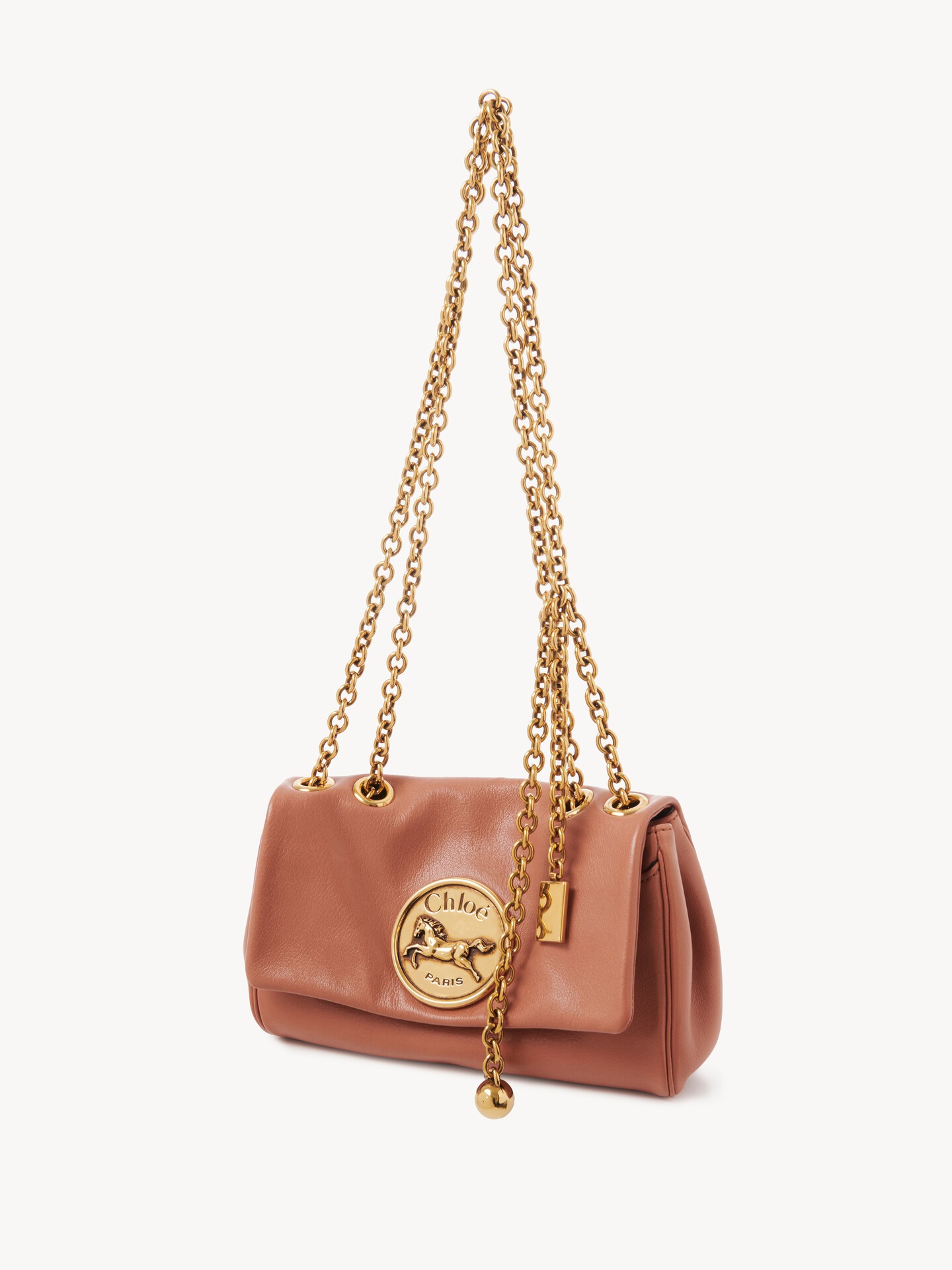 Small Chloé Heritage shoulder bag in grained leather - 5