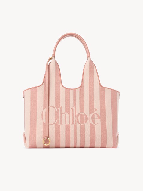 Chlo&eacute; Stripy east-west tote bag in jacquard