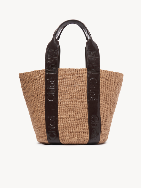 KUT3Large Woody tote bag in fair-trade natural fibres