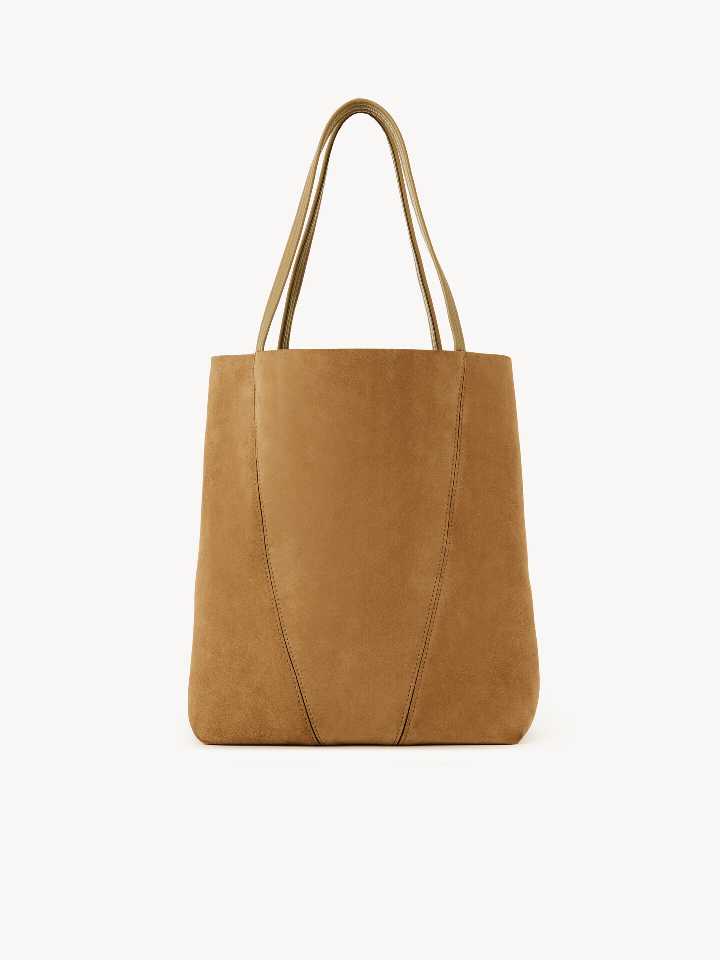 Chlo&eacute; Spin tote bag in suede leather - 5