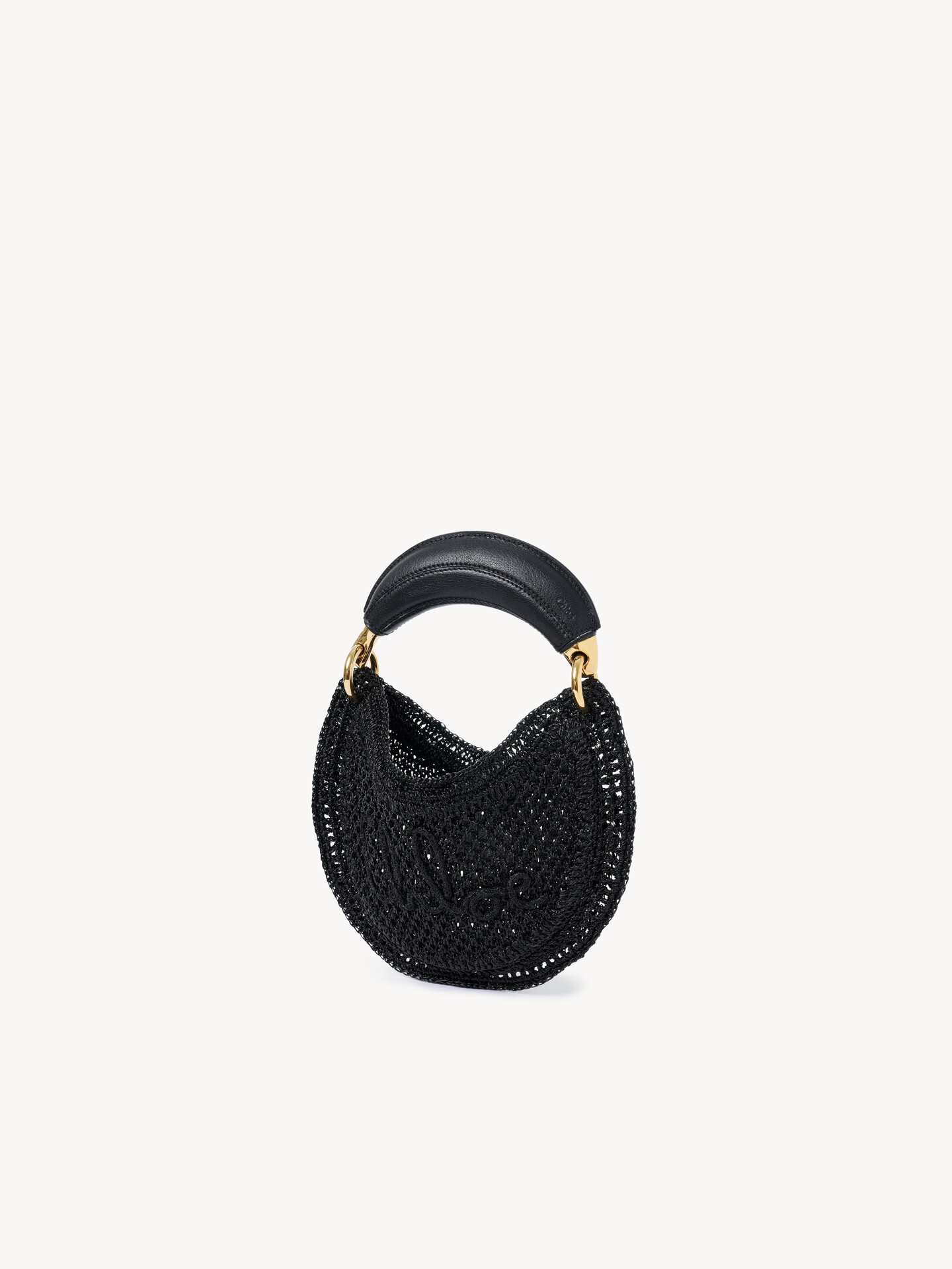Mini Summer Banana hobo bag in glitter crochet - 4