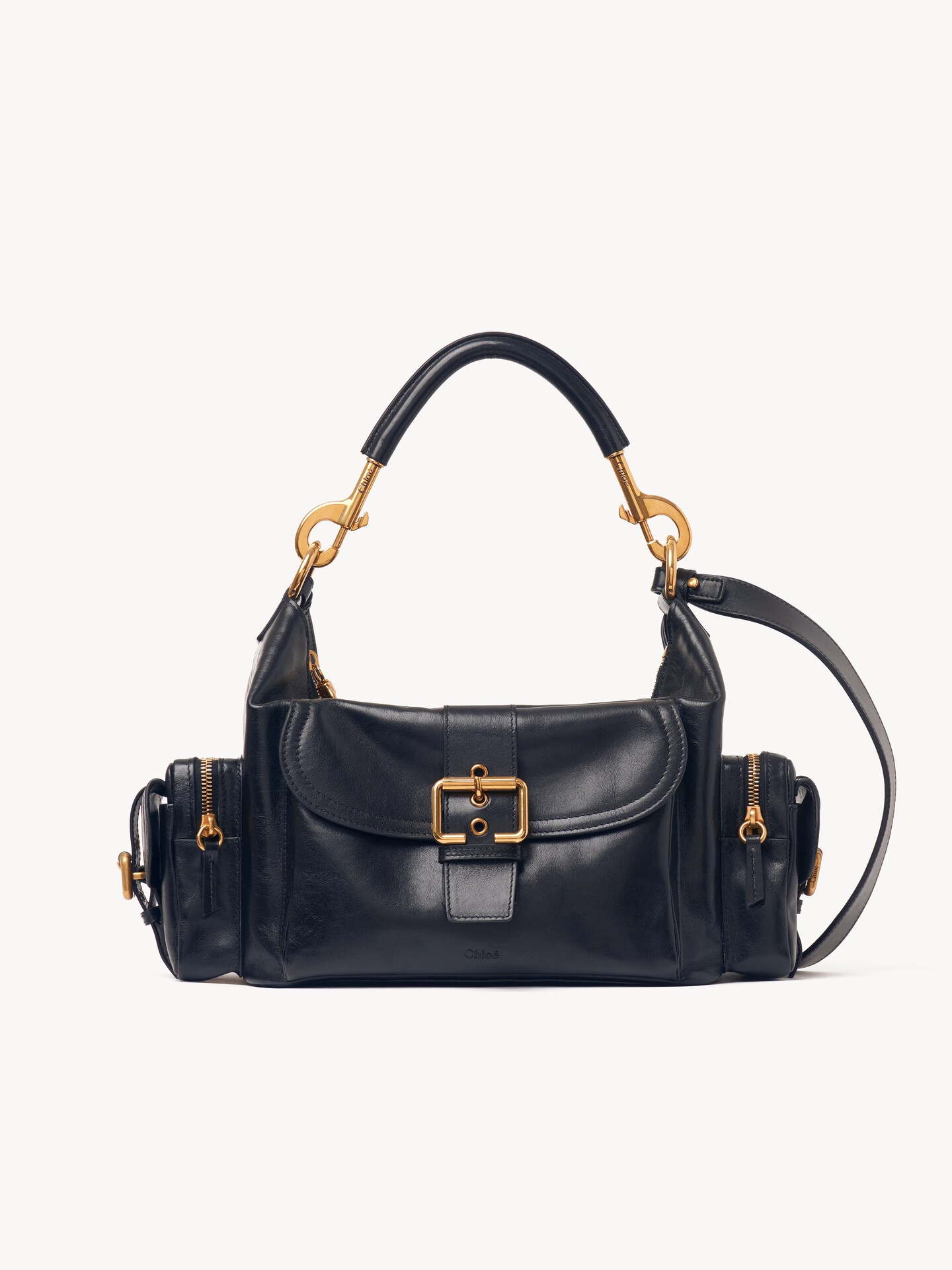 Camera bag in shiny leather - 2