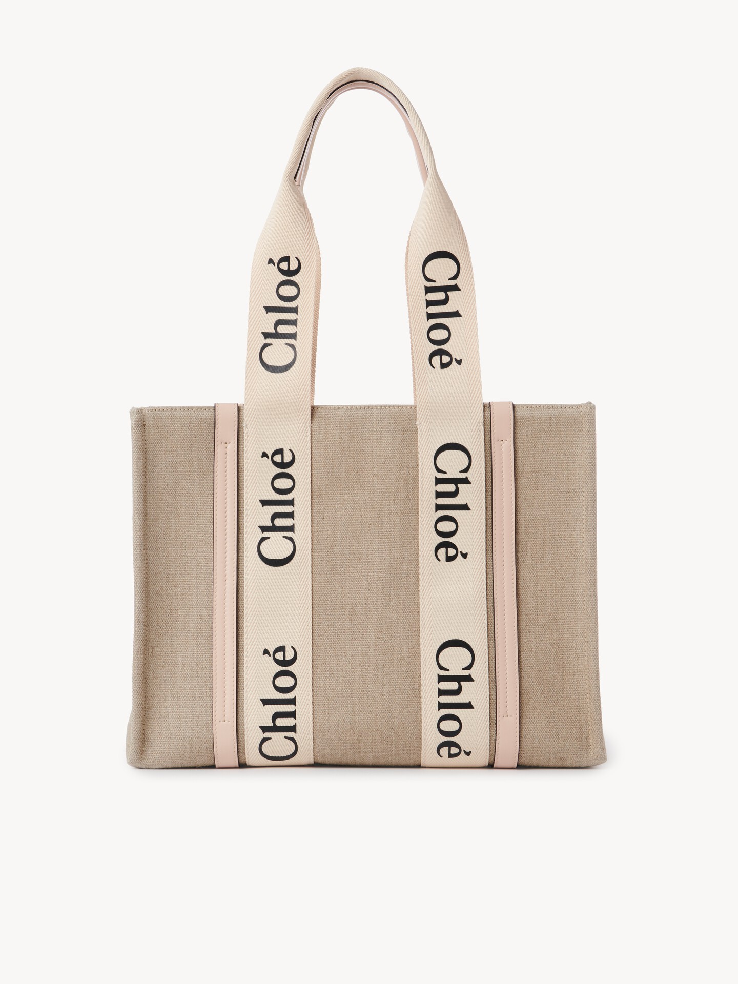 Woody tote bag in linen - 8