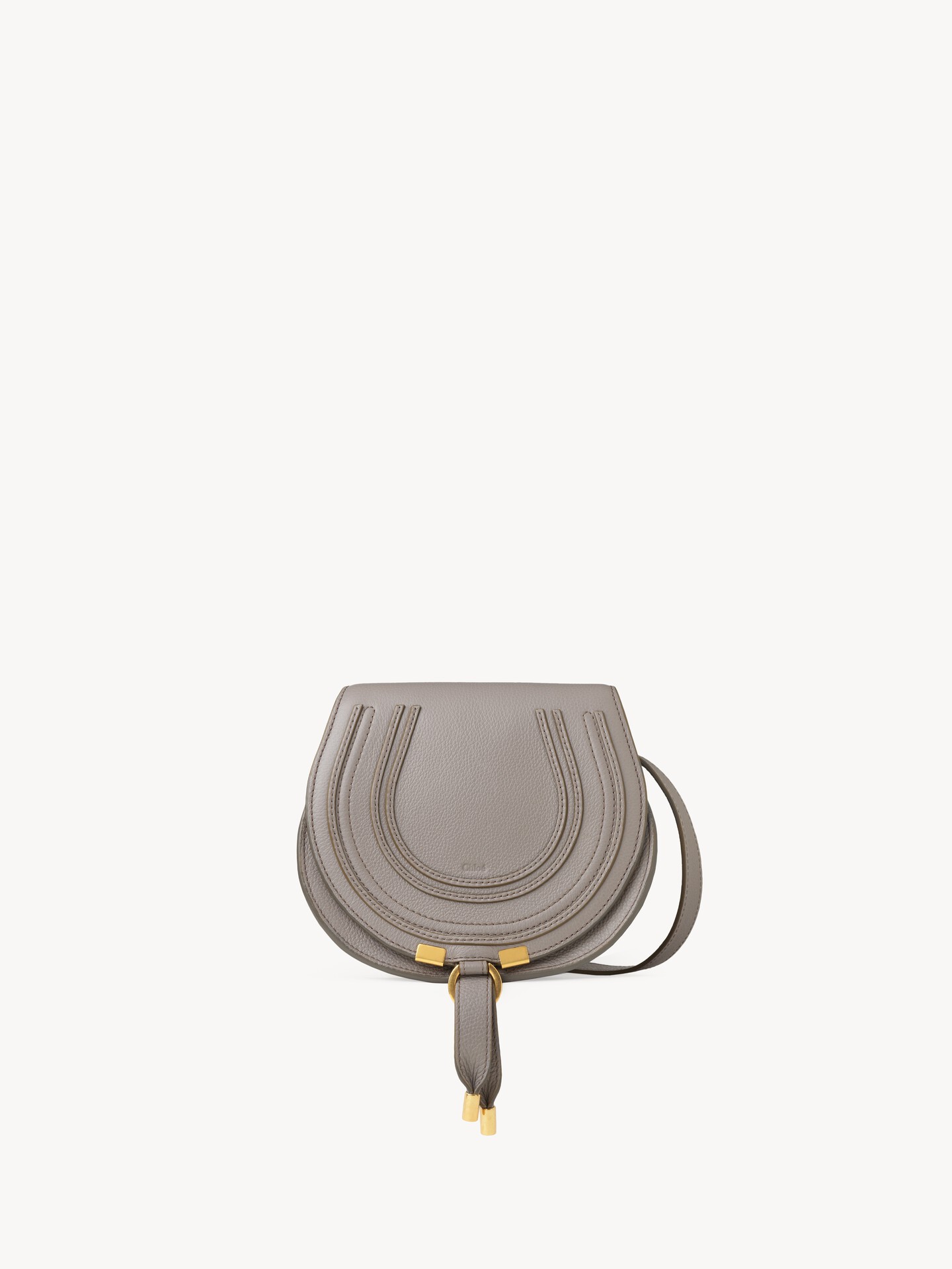 Small Marcie saddle bag in grained leather - 2