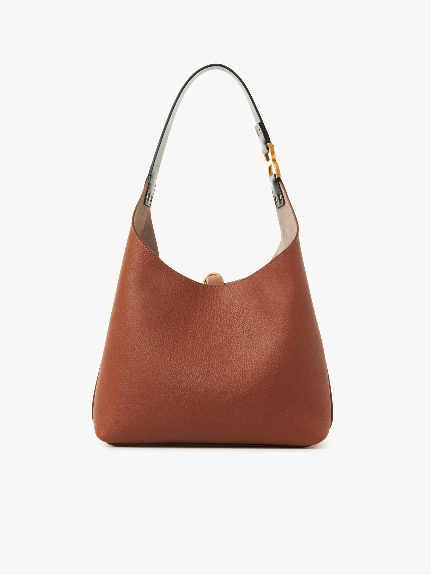 Small Marcie hobo bag in grained leather - 8