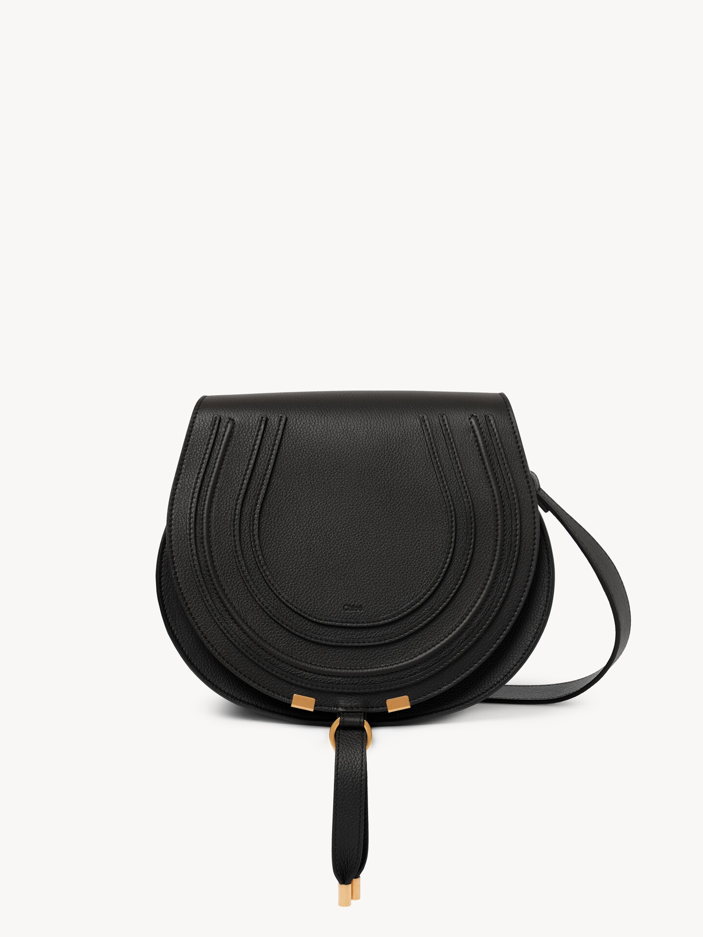 Marcie saddle bag in grained leather - 2