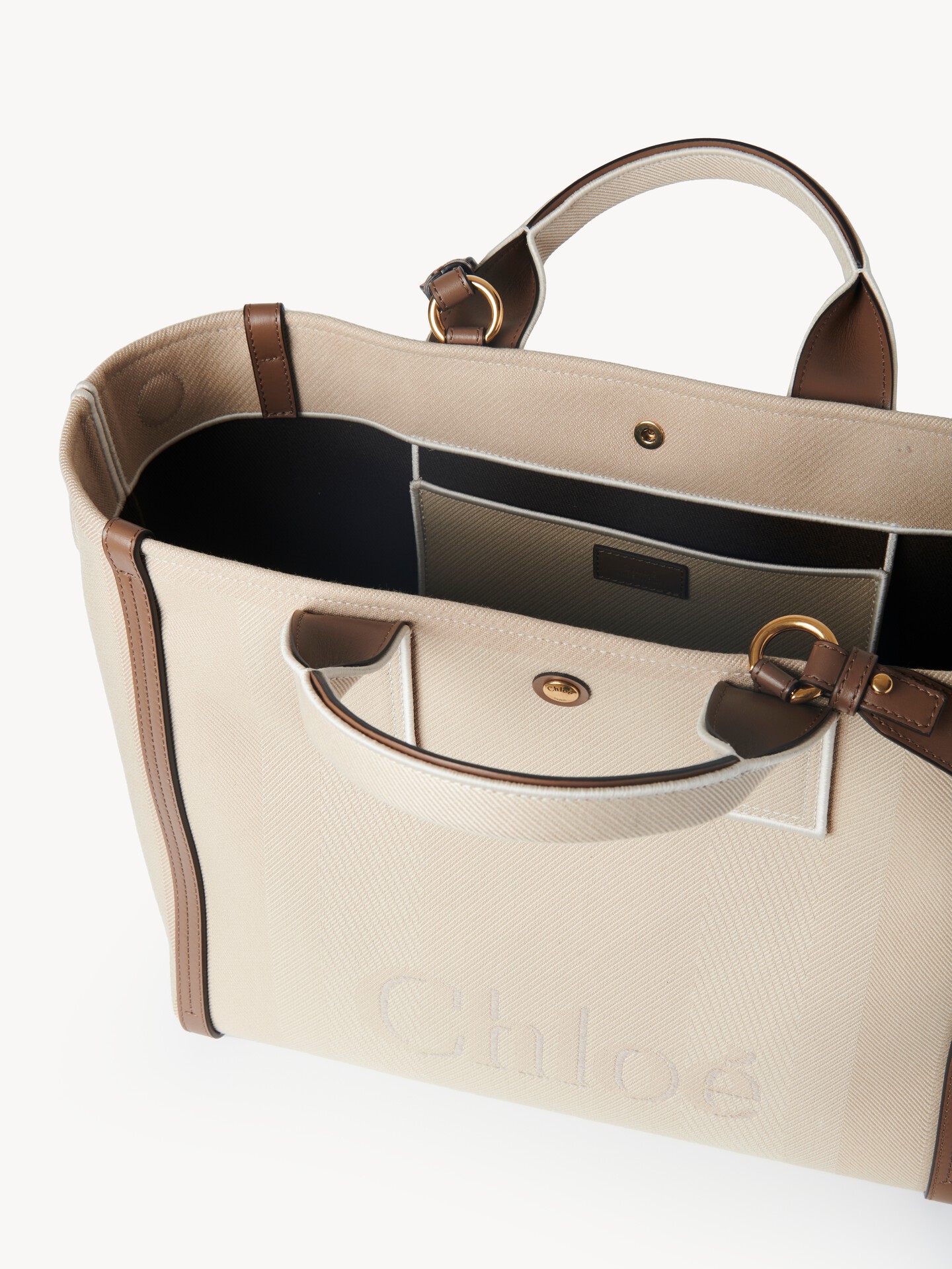 Chlo&eacute; Carry tote bag in canvas - 4