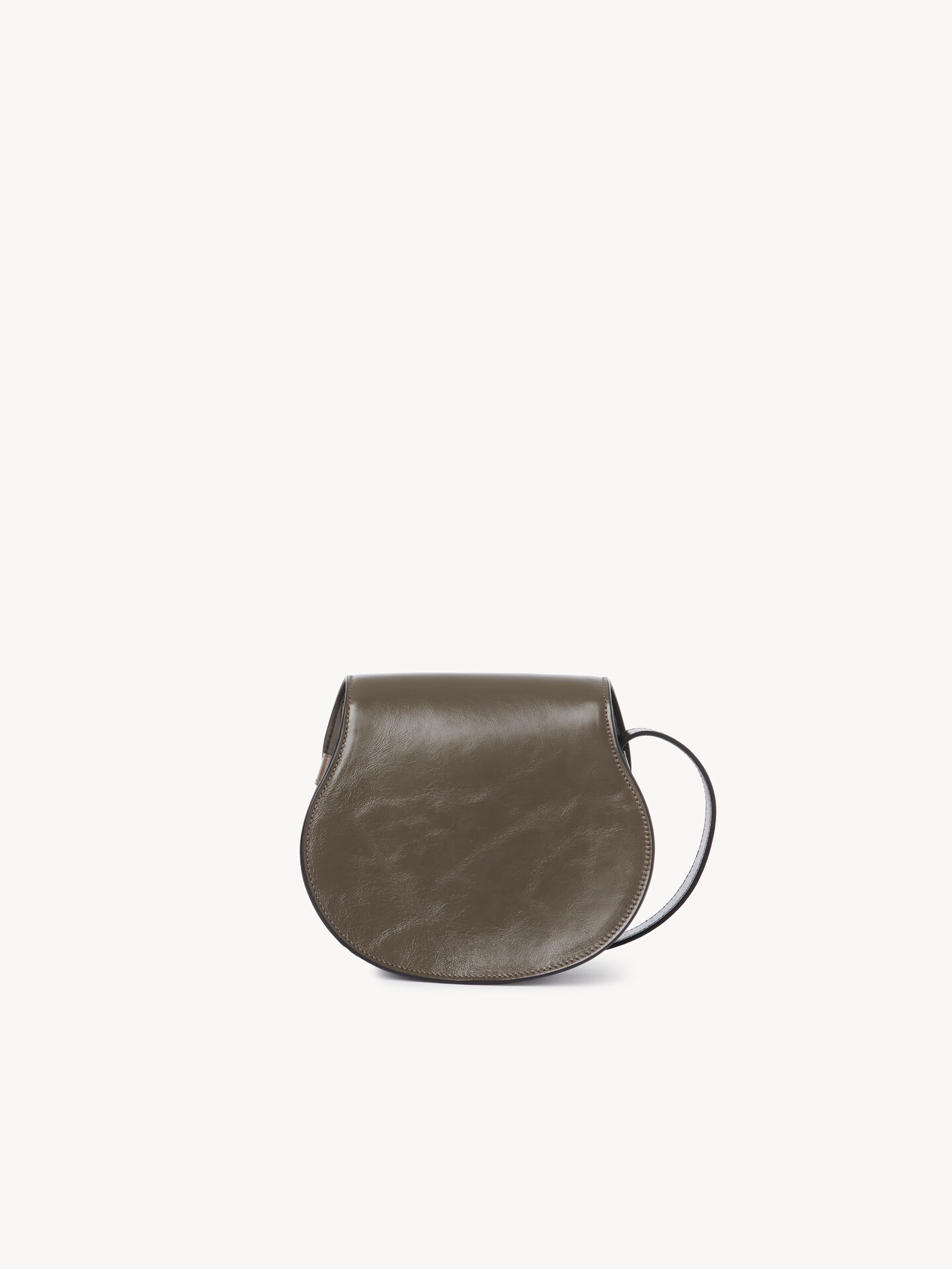 Small Marcie saddle bag in shiny leather - 8