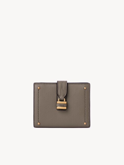 Paddington square wallet in grained leather