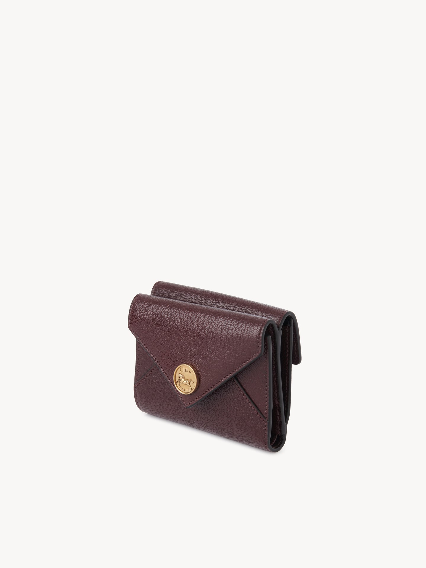 Small Envelope tri-fold wallet in grained leather - 3