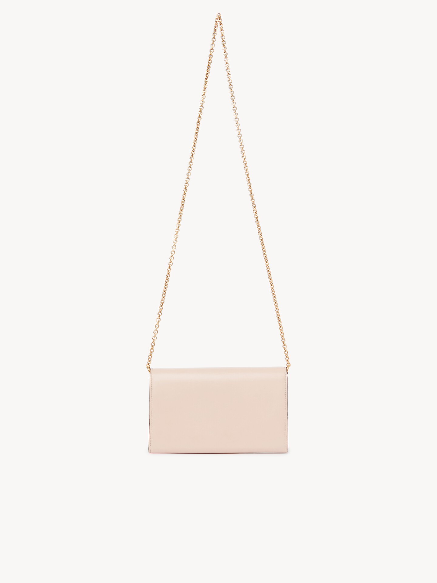 Chlo&eacute; Iconic flap wallet on chain in shiny leather - 6