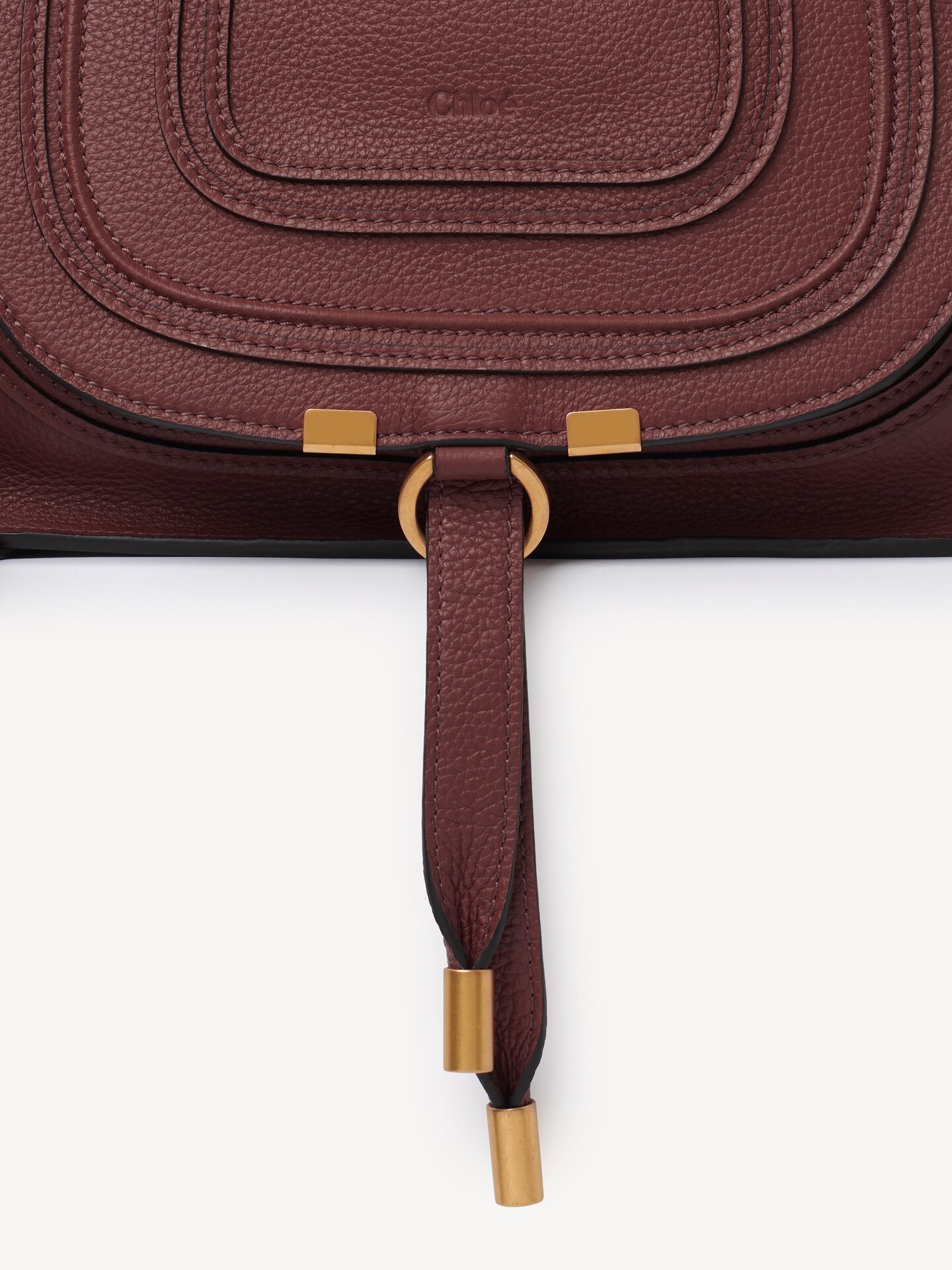 Small Marcie bag in grained leather - 7