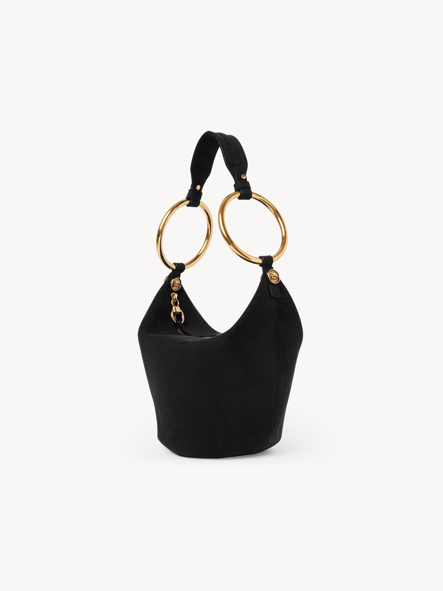 Small Bracelet handbag in suede leather - 5