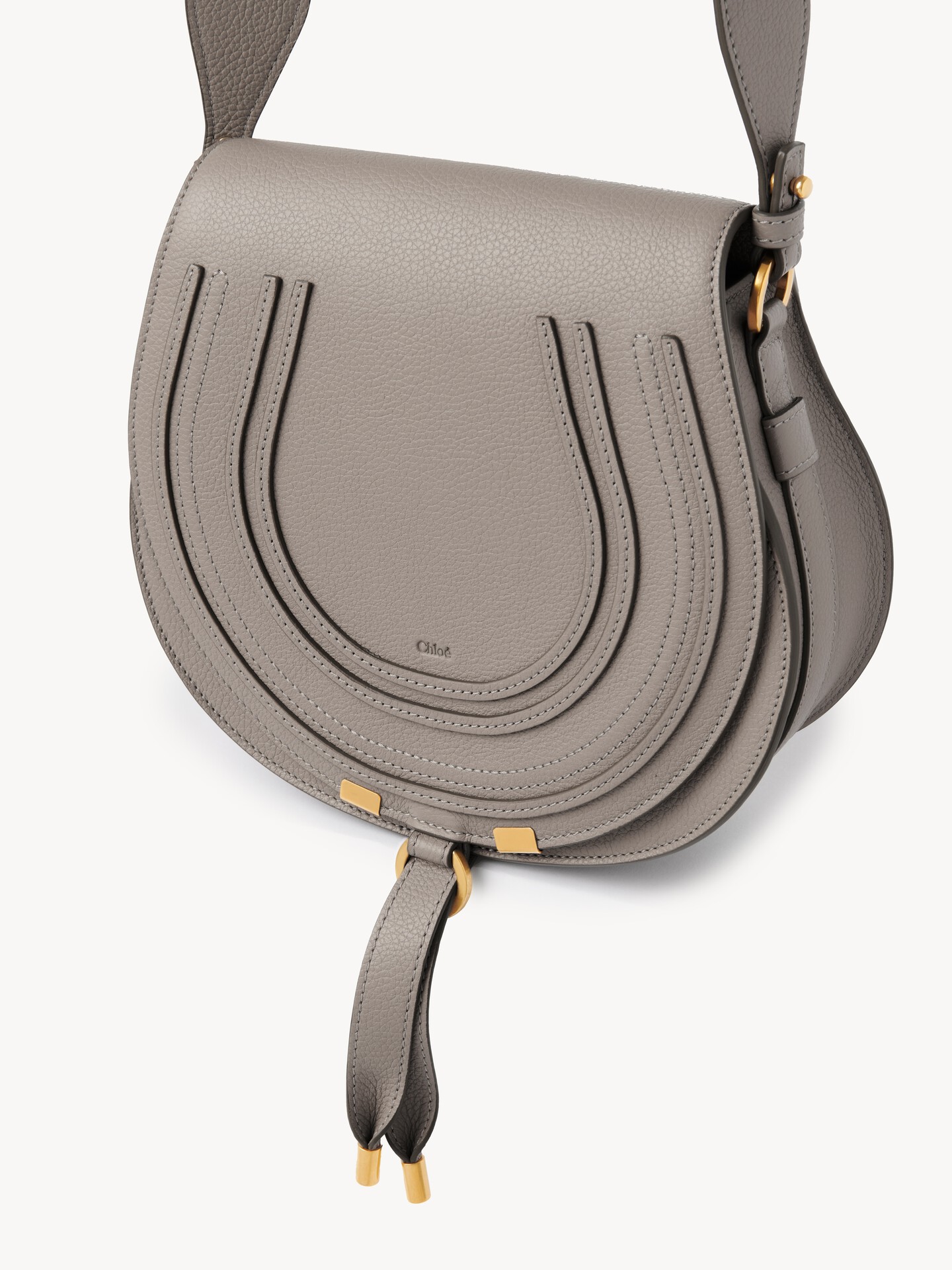 Marcie saddle bag in grained leather - 3