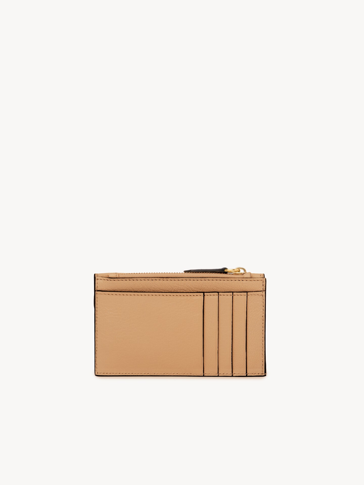 Small Envelope purse with card slots in grained leather - 4