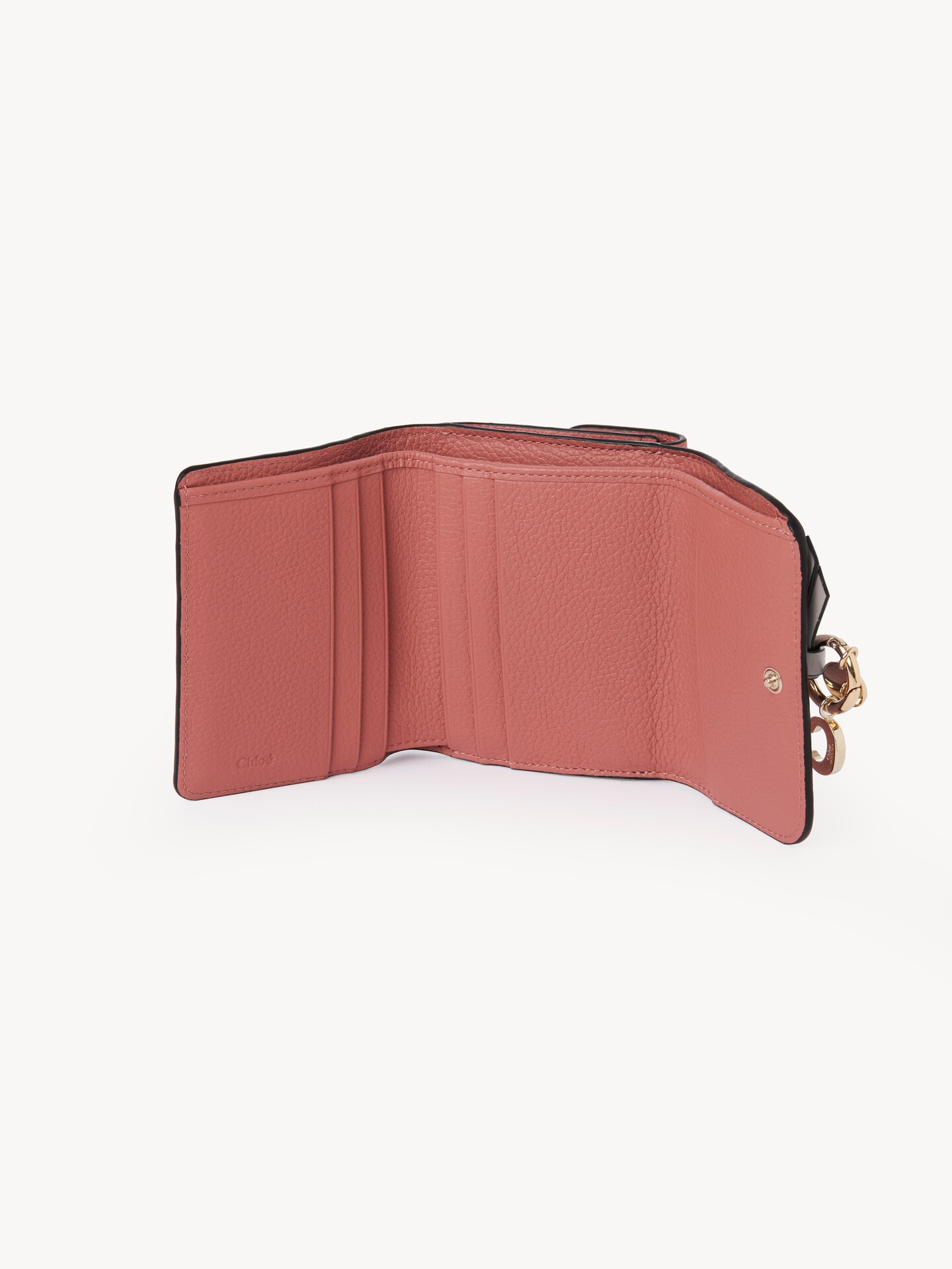 Small Alphabet tri-fold in grained leather - 5