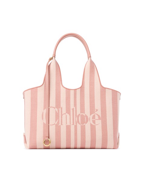 Chlo&eacute; Stripy east-west tote bag in jacquard