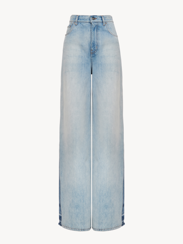 Wide-leg jeans in denim - 2