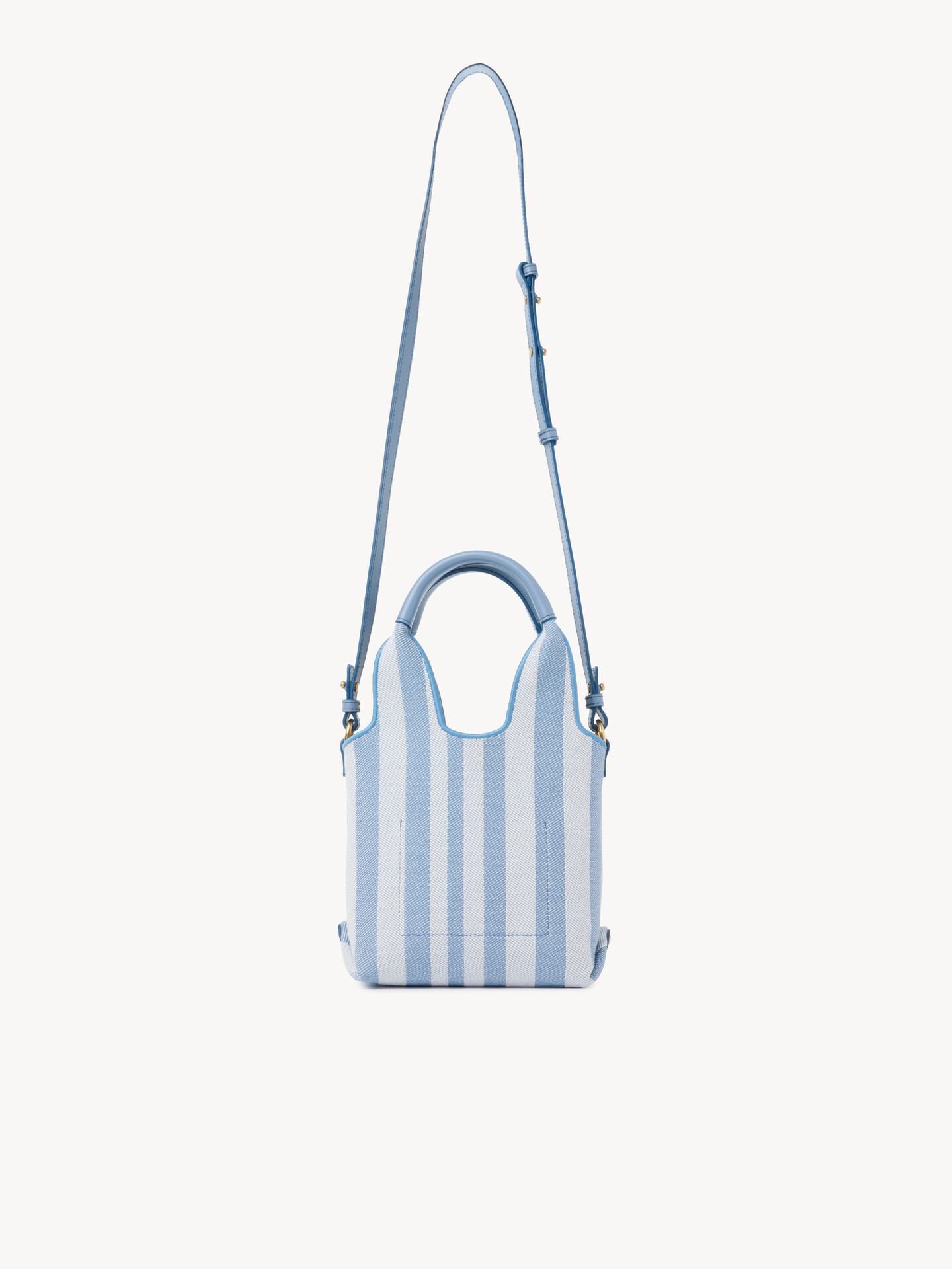 Mini Chlo&eacute; Stripy tote bag in jacquard - 5
