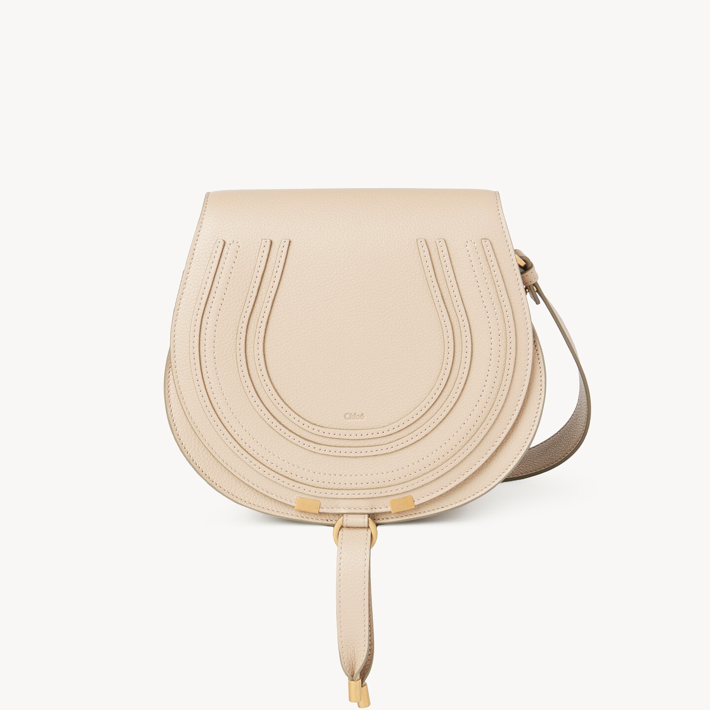 Marcie saddle bag in grained leather - 7
