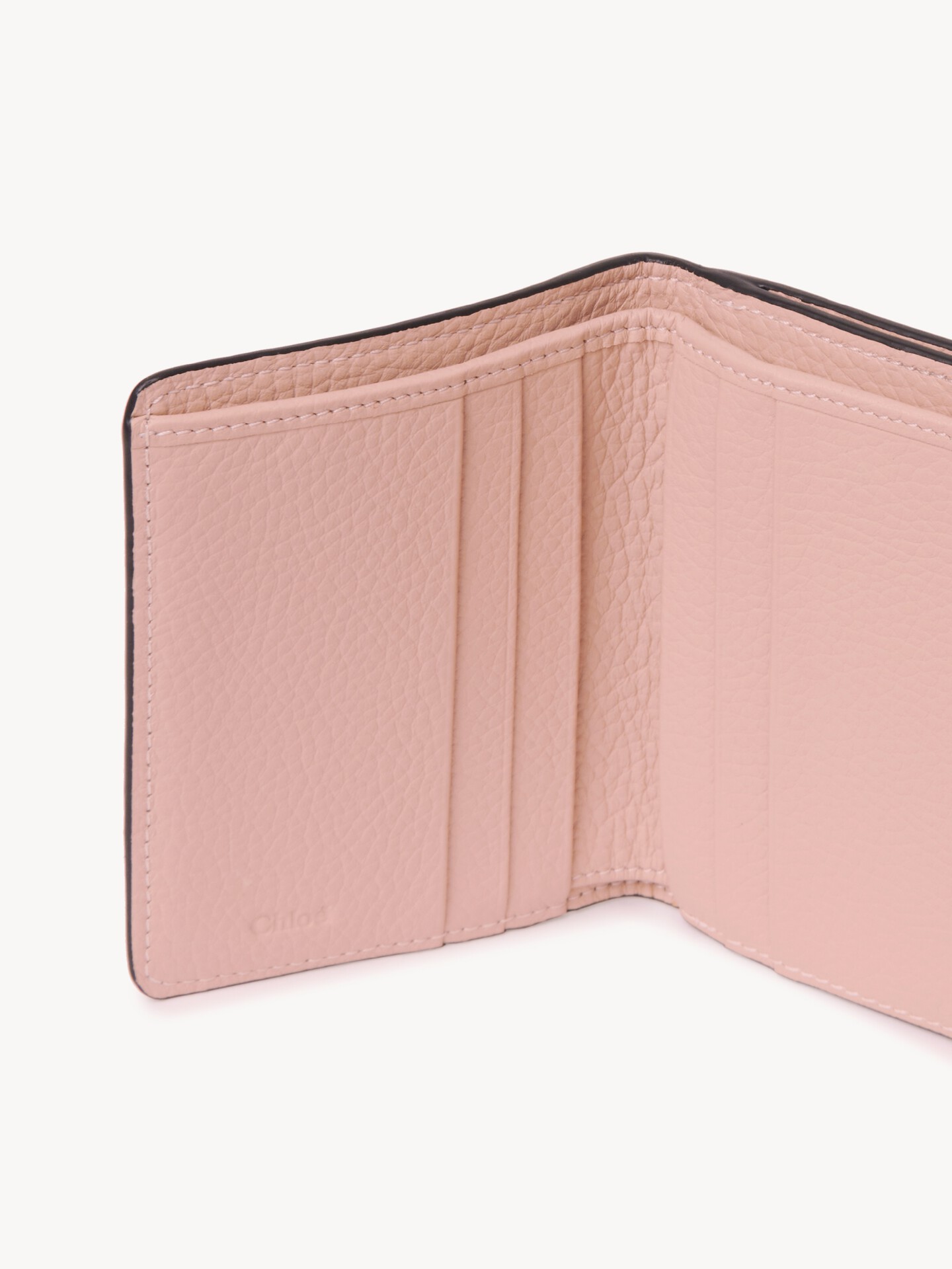 Small Alphabet tri-fold in grained leather - 4
