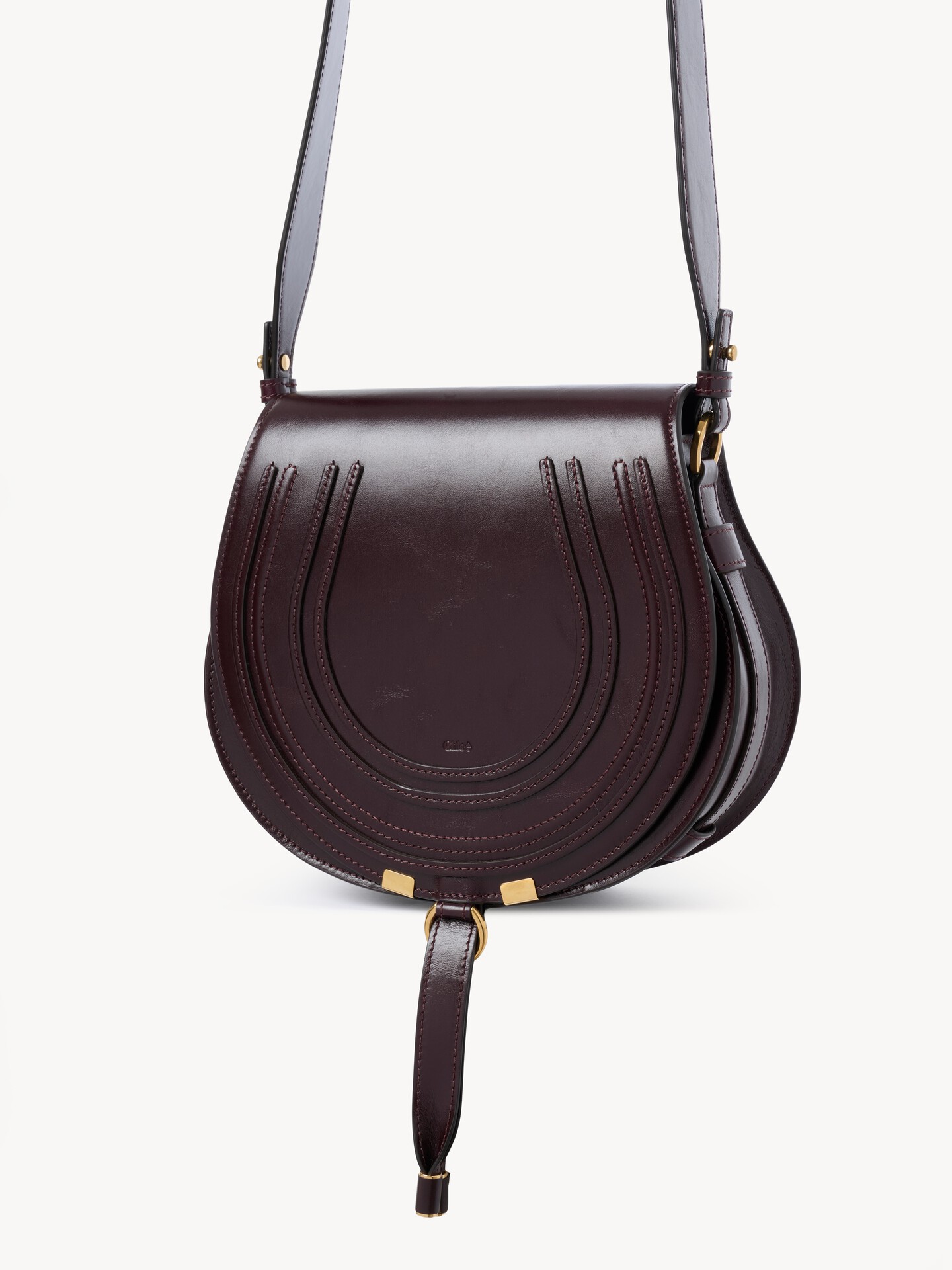 Marcie saddle bag in shiny leather - 4