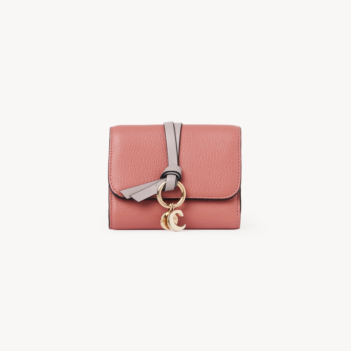 Small Alphabet tri-fold in grained leather - 7