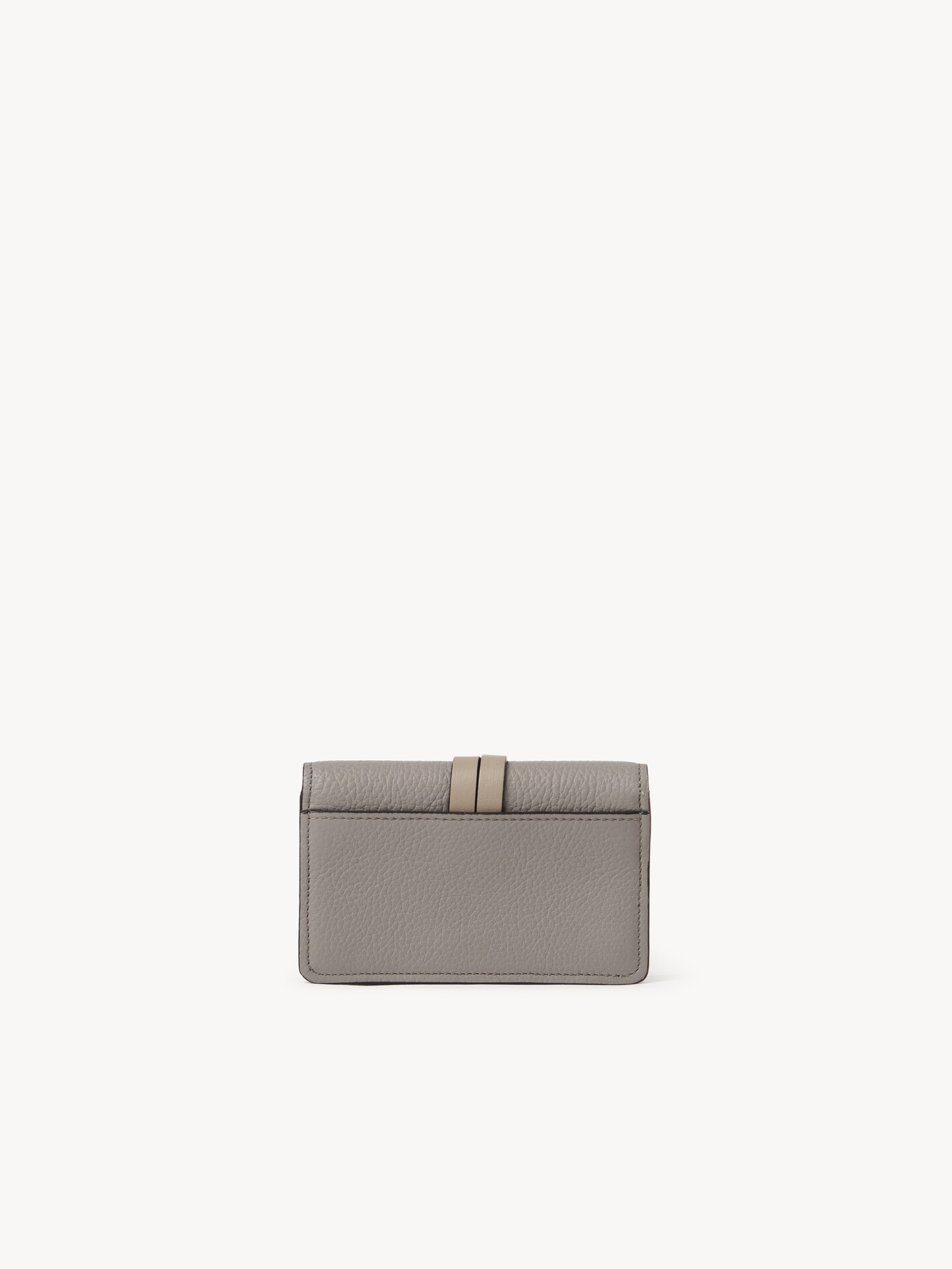 Alphabet card holder in grained leather - 3
