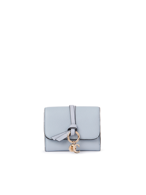 Small Alphabet tri-fold in grained leather