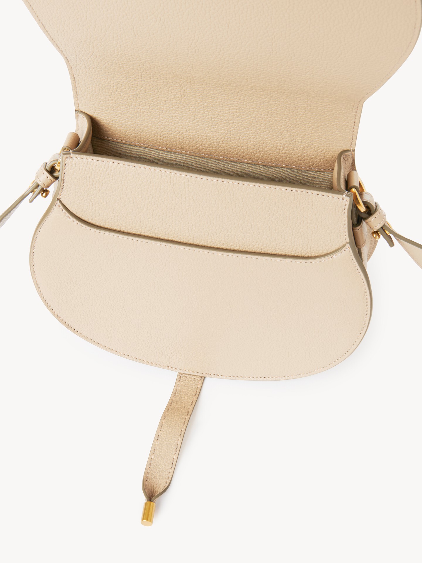 Marcie saddle bag in grained leather - 3