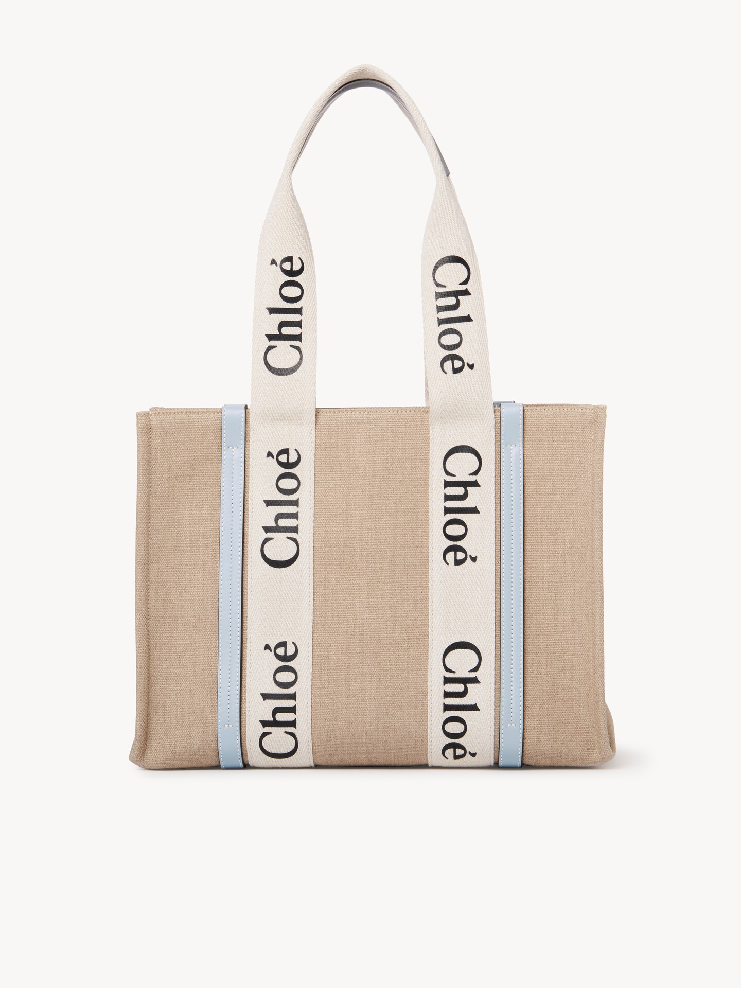 Woody tote bag in linen - 4