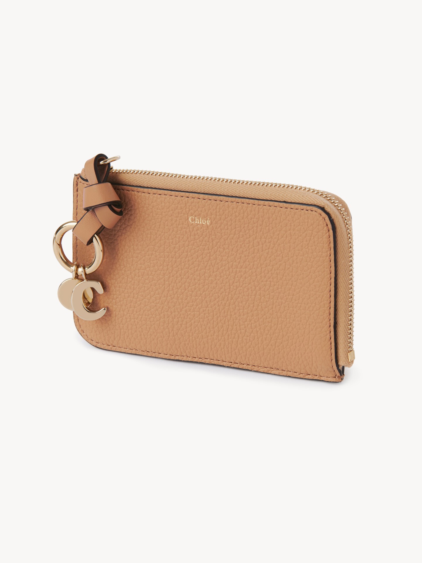 Alphabet wallet in grained leather - 7